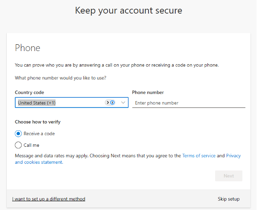 Multi-Factor Authentication (MFA) using the Microsoft Authenticator